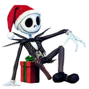 Jack Skellington Santa Magic PNG Shf