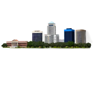 Jackson City Skyline Mississippi PNG 06252024 PNG