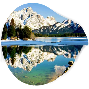 Jackson Lake Reflection Wyoming Png 51 PNG image