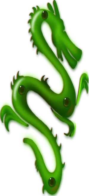 Jade Dragon Sculpture PNG image