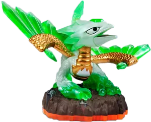 Jade Fire Kraken Skylanders Figure PNG image