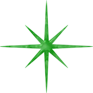 Jade Starburst Graphic PNG image