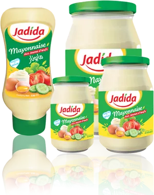 Jadida Mayonnaise Product Range PNG image