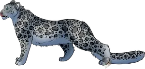 Jaguar Illustration Profile Walk