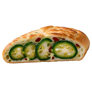 Jalapeno Cheese Bread Slice PNG Tsm53 PNG