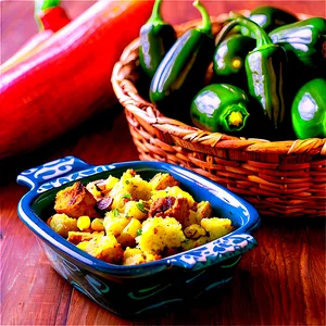 Jalapeno Cornbread Stuffing PNG 06272024