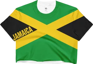 Jamaica Flag Crop Top Shirt