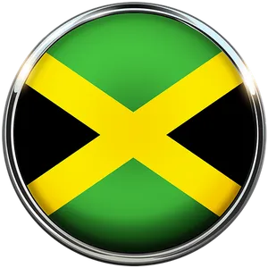 Jamaican_ Flag_ Button PNG image