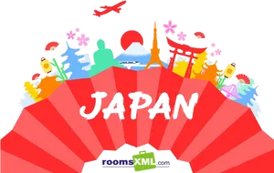 Japan Travel Collage PNG image