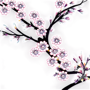 Japanese Floral Pattern Png 06202024 PNG image