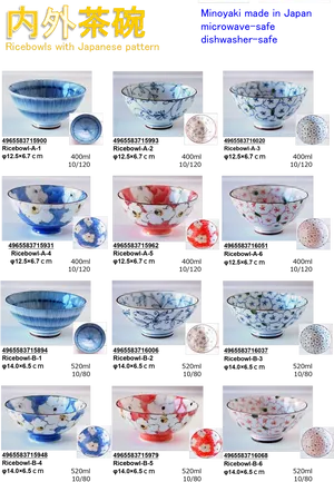 Japanese Rice Bowl Collection PNG image