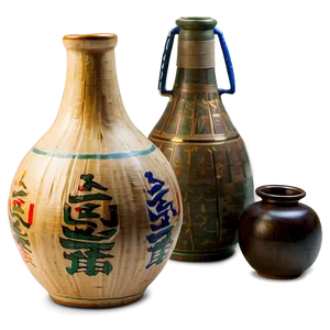 Japanese Sake Jug PNG 06262024