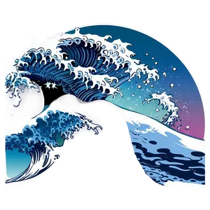 Japanese Sea Wave Png Lnj79 PNG image