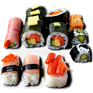 Japanese Sushi Selection PNG Kof