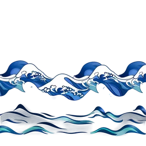 Japanese Wave Pattern Png 06272024 PNG image