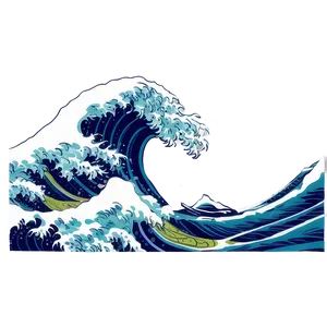 Japanese Wave Print PNG 06242024