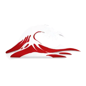 Japanese Wave With Samurai PNG Epo10