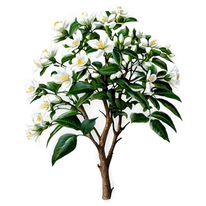 Jasmine Flower Bush PNG 58