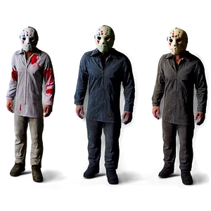 Jason Voorhees And Victims Png Ggx98 PNG image