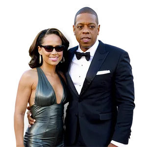 Jay-z And Alicia Keys Png Crp PNG image