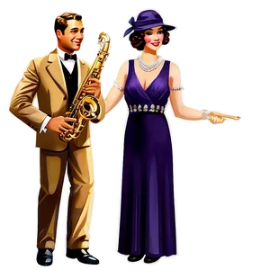 Jazz Age Party Png 06122024 PNG image