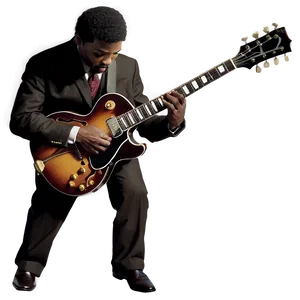 Jazz Guitar Player Png Cst PNG image