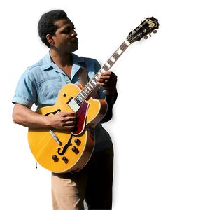 Jazz Guitar Player Png Mgo PNG image