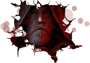 Jedi Master Luke Skywalker Artwork PNG image