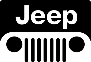 Jeep Brand Logo Black Background PNG image
