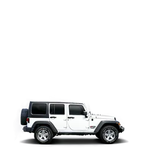 Jeep In Desert Landscape PNG Qbs79