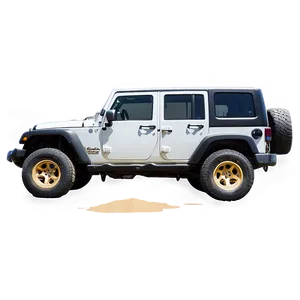Jeep On Golden Sand Dunes PNG Egp77 PNG