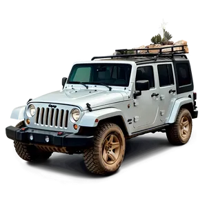 Jeep Under Stars Camping Scene PNG 61