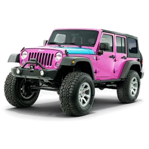 Jeep Wave Colorful Artwork PNG Ehp