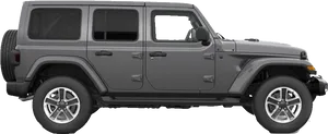 Jeep Wrangler Side View PNG image