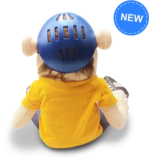Jeffy Puppet With Helmetand New Tag PNG image