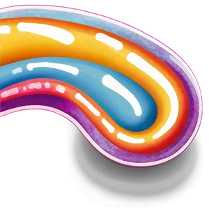 Jelly Bean Candy Rainbow PNG Ach53