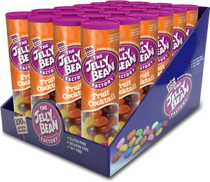 Jelly Bean Factory Fruit Cocktail Display PNG image