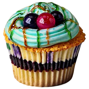 Jelly Topped Cupcake PNG Ivx72 PNG