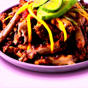 Jerk Chicken Loaded Fries PNG Msd