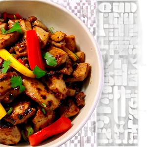 Jerk Chicken Stir Fry Quick PNG Dep5