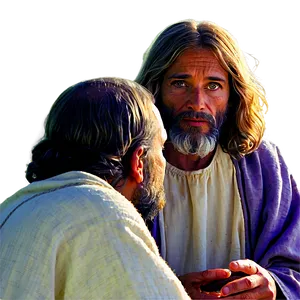 Jesus And Nicodemus Png 05032024 PNG image