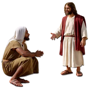Jesus And The Canaanite Woman PNG Pla PNG