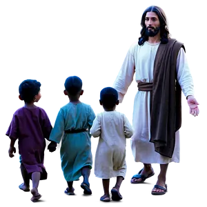 Jesus And The Children PNG 05032024 PNG