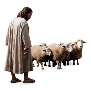 Jesus And The Lost Sheep PNG Hcs PNG