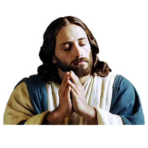 Jesus Christ In Prayer PNG 85