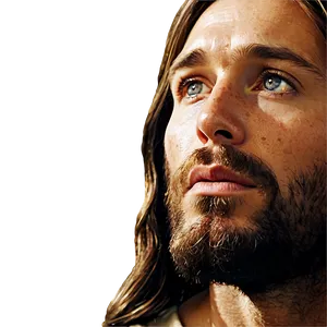 Jesus Face In Worship PNG Hpa53 PNG