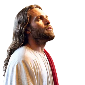 Jesus Face In Worship PNG Tye28 PNG