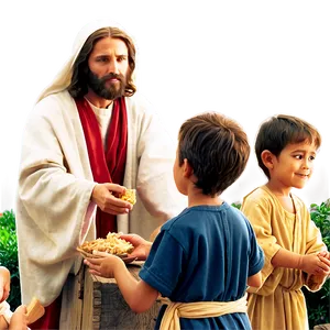 Jesus Feeding The 5000 PNG Rfa79 PNG