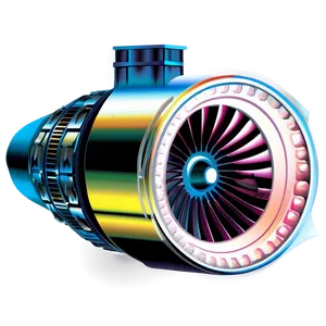 Jet Engine Vector Graphic PNG 06292024