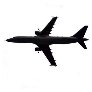 Jet Plane Silhouette Png 05042024 PNG image